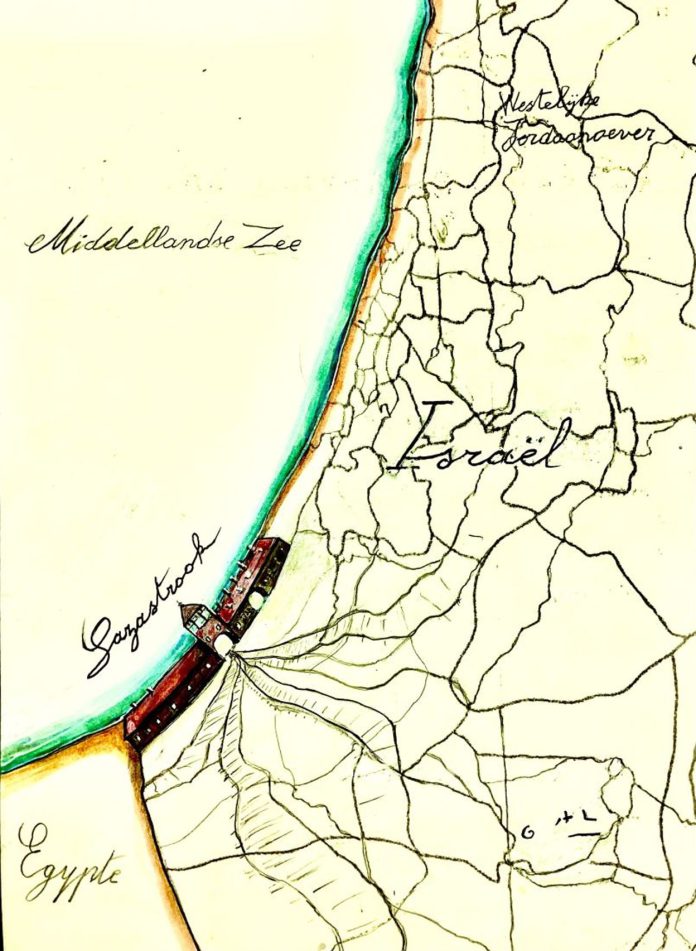 رسم غال المنشور في 3 يناير 2024 في مجلة "ناك". © غال